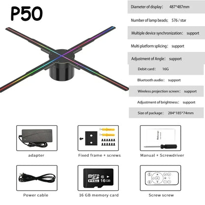 3D Fan Hologram Projector