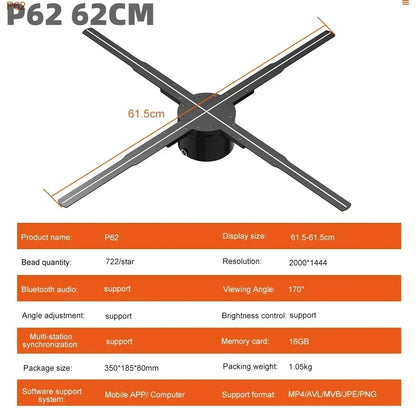 3D Fan Hologram Projector